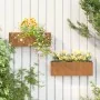 Jardineras de pared 2 uds acero corten oxidado 53x10x17 cm de vidaXL, Maceteros y jardineras - Ref: Foro24-823686, Precio: 50...