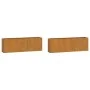 Jardineras de pared 2 uds acero corten oxidado 53x10x17 cm de vidaXL, Maceteros y jardineras - Ref: Foro24-823686, Precio: 50...