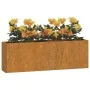 Jardineras de pared 2 uds acero corten oxidado 53x10x17 cm de vidaXL, Maceteros y jardineras - Ref: Foro24-823686, Precio: 50...