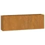Jardineras de pared 2 uds acero corten oxidado 53x10x17 cm de vidaXL, Maceteros y jardineras - Ref: Foro24-823686, Precio: 50...