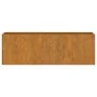 Jardineras de pared 2 uds acero corten oxidado 53x10x17 cm de vidaXL, Maceteros y jardineras - Ref: Foro24-823686, Precio: 50...