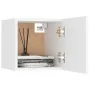 Mesitas de noche 2 uds madera ingeniería blanca 30,5x30x30 cm de vidaXL, Mesitas de noche - Ref: Foro24-3079707, Precio: 49,9...