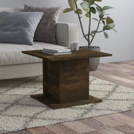 Mesa de centro madera ingeniería roble ahumado 55,5x55,5x40 cm de vidaXL, Mesas de centro - Ref: Foro24-813095, Precio: 29,23...