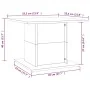 Mesa de centro madera ingeniería roble ahumado 55,5x55,5x40 cm de vidaXL, Mesas de centro - Ref: Foro24-813095, Precio: 29,23...