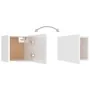 White engineered wood bedside table 30.5x30x30 cm by vidaXL, Nightstands - Ref: Foro24-3079724, Price: 32,52 €, Discount: %