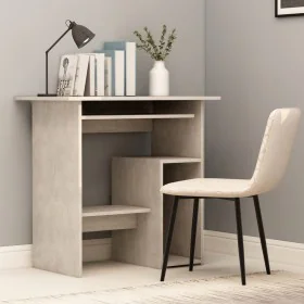 Escritorio de madera contrachapada gris hormigón 80x45x74 cm de vidaXL, Escritorios - Ref: Foro24-801368, Precio: 59,68 €, De...