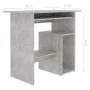 Escritorio de madera contrachapada gris hormigón 80x45x74 cm de vidaXL, Escritorios - Ref: Foro24-801368, Precio: 59,68 €, De...