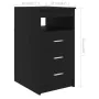 Escritorio de madera de ingeniería negro 140x50x76 cm by vidaXL, Desks - Ref: Foro24-3054781, Price: 164,87 €, Discount: %