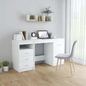 Escritorio de madera contrachapada blanco 140x50x76 cm de vidaXL, Escritorios - Ref: Foro24-3054780, Precio: 160,05 €, Descue...