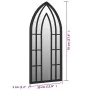 Espejo de hierro negro para uso interior 70x30 cm de vidaXL, Espejos - Ref: Foro24-3093526, Precio: 82,96 €, Descuento: %