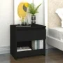 Nachttisch aus schwarzem Sperrholz, 40 x 30 x 39 cm von vidaXL, Nachttische - Ref: Foro24-803445, Preis: 36,12 €, Rabatt: %