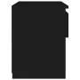 Mesita de noche de madera contrachapada negro 40x30x39 cm de vidaXL, Mesitas de noche - Ref: Foro24-803445, Precio: 36,12 €, ...