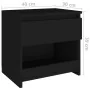 Nachttisch aus schwarzem Sperrholz, 40 x 30 x 39 cm von vidaXL, Nachttische - Ref: Foro24-803445, Preis: 36,12 €, Rabatt: %