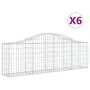 Cestas de gaviones 6 uds forma de arco hierro 200x30x60/80 cm de vidaXL, Maceteros y jardineras - Ref: Foro24-3145392, Precio...