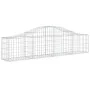 Cestas de gaviones 12 uds forma de arco hierro 200x30x40/60 cm de vidaXL, Maceteros y jardineras - Ref: Foro24-3145377, Preci...