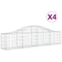 Cestas de gaviones 4 uds forma de arco hierro 200x30x40/60 cm de vidaXL, Maceteros y jardineras - Ref: Foro24-3145369, Precio...