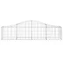 Cestas de gaviones 4 uds forma de arco hierro 200x30x40/60 cm de vidaXL, Maceteros y jardineras - Ref: Foro24-3145369, Precio...
