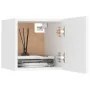 White engineered wood bedside table 30.5x30x30 cm by vidaXL, Nightstands - Ref: Foro24-3079706, Price: 30,69 €, Discount: %