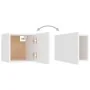 White engineered wood bedside table 30.5x30x30 cm by vidaXL, Nightstands - Ref: Foro24-3079706, Price: 30,69 €, Discount: %