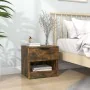 Bedside table made of plywood in a smoked oak color by vidaXL, Nightstands - Ref: Foro24-817045, Price: 36,42 €, Discount: %