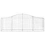 Cestas de gaviones 18 uds forma de arco hierro 200x30x60/80 cm de vidaXL, Maceteros y jardineras - Ref: Foro24-3145402, Preci...