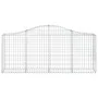 Cestas de gaviones 50 uds forma de arco hierro 200x30x80/100 cm de vidaXL, Maceteros y jardineras - Ref: Foro24-3145428, Prec...