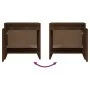Mesita de noche madera ingeniería roble ahumado 45x34x44,5 cm de vidaXL, Mesitas de noche - Ref: Foro24-813044, Precio: 33,78...