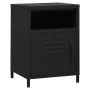 Bedside tables 2 units black steel 35x35x51 cm by vidaXL, Nightstands - Ref: Foro24-3095221, Price: 146,58 €, Discount: %