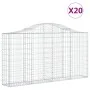 Cestas gaviones 20 uds forma de arco hierro 200x30x100/120 cm de vidaXL, Maceteros y jardineras - Ref: Foro24-3145445, Precio...