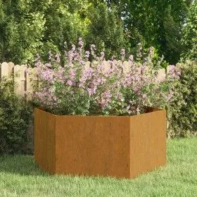 Jardinera de acero corten oxidado 90x90x45 cm de vidaXL, Maceteros y jardineras - Ref: Foro24-823676, Precio: 72,60 €, Descue...