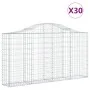 Cestas gaviones 30 uds forma de arco hierro 200x30x100/120 cm de vidaXL, Maceteros y jardineras - Ref: Foro24-3145447, Precio...