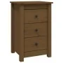 Nachttische 2 Stück Kiefernholz Honigbraun 40x35x61,5 cm von vidaXL, Nachttische - Ref: Foro24-813706, Preis: 116,15 €, Rabat...