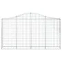 Cestas gaviones 14 uds forma de arco hierro 200x30x100/120 cm de vidaXL, Maceteros y jardineras - Ref: Foro24-3145442, Precio...