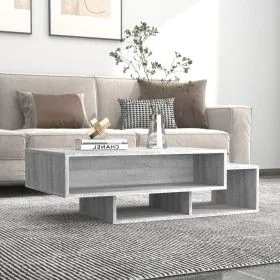 Mesa de centro madera contrachapada gris Sonoma 105x55x32 cm de vidaXL, Mesas de centro - Ref: Foro24-815982, Precio: 60,91 €...