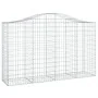 Gabion baskets 9 units arch shape iron 200x50x120/140 cm by vidaXL, Pots and planters - Ref: Foro24-3145668, Price: 915,34 €,...