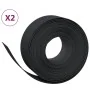 Garden edging 2 pcs black polyethylene 10 m 20 cm by vidaXL, Garden edging and edging - Ref: Foro24-3155456, Price: 79,03 €, ...
