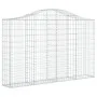 Cestas gaviones 10 uds forma de arco hierro 200x30x120/140 cm de vidaXL, Maceteros y jardineras - Ref: Foro24-3145459, Precio...