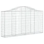 Cestas gaviones 18 uds forma de arco hierro 200x30x100/120 cm de vidaXL, Maceteros y jardineras - Ref: Foro24-3145444, Precio...