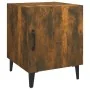 Mesitas de noche 2 uds madera contrachapada color roble ahumado de vidaXL, Mesitas de noche - Ref: Foro24-817316, Precio: 49,...