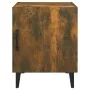 Mesitas de noche 2 uds madera contrachapada color roble ahumado de vidaXL, Mesitas de noche - Ref: Foro24-817316, Precio: 49,...
