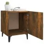 Mesitas de noche 2 uds madera contrachapada color roble ahumado de vidaXL, Mesitas de noche - Ref: Foro24-817316, Precio: 49,...