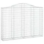 Gabion baskets 7 pcs iron arch shape 200x30x140/160 cm by vidaXL, Pots and planters - Ref: Foro24-3145477, Price: 671,10 €, D...