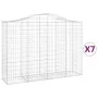 Cestas gaviones 7 uds forma de arco hierro 200x50x140/160 cm de vidaXL, Maceteros y jardineras - Ref: Foro24-3145687, Precio:...