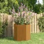 Jardinera de acero corten oxidado 40x40x45 cm de vidaXL, Maceteros y jardineras - Ref: Foro24-823674, Precio: 47,19 €, Descue...