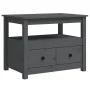 Mesa de centro de madera maciza de pino gris 71x49x55 cm de vidaXL, Mesas de centro - Ref: Foro24-820938, Precio: 104,87 €, D...