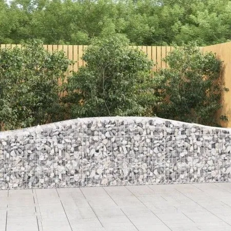 Cestas de gaviones 6 uds forma de arco hierro 400x50x60/80 cm de vidaXL, Maceteros y jardineras - Ref: Foro24-3145934, Precio...
