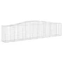 Cestas de gaviones 10 uds forma de arco hierro 400x50x80/100 cm de vidaXL, Maceteros y jardineras - Ref: Foro24-3145951, Prec...