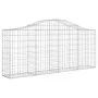 Cestas de gaviones 30 uds forma de arco hierro 200x30x80/100 cm de vidaXL, Maceteros y jardineras - Ref: Foro24-3145426, Prec...