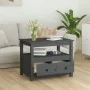 Mesa de centro de madera maciza de pino gris 71x49x55 cm de vidaXL, Mesas de centro - Ref: Foro24-820938, Precio: 104,87 €, D...