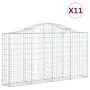 Cestas de gaviones 11 uds forma arco hierro 200x30x100/120 cm de vidaXL, Maceteros y jardineras - Ref: Foro24-3145439, Precio...